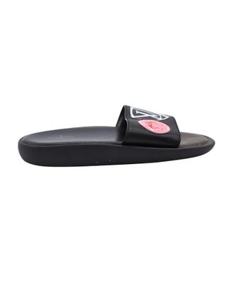 Louis Vuitton Pre-owned Womens Flamingo Flat Slides in Black Leather - Size EU 38