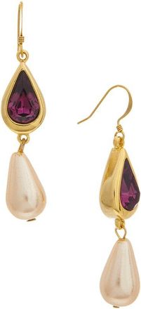Kenneth Jay Lane 18K Plated Dangle Earrings