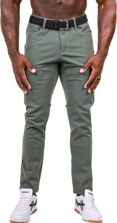 Maceoo Marthyr Slim Fit Pants in Green at Nordstrom, Size 40