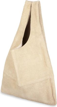 Cortana Schoudertas van geborsteld su&egrave;de - Dames - Shoppers - Beige - ONE Size - Su&egrave;de - Tassen
