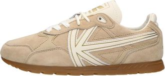 Kaotiko Schoenen, Dames, Beige, 40 EU, Leer, Seattle Sneakers