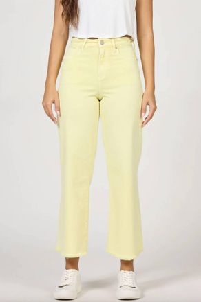Dear John Denim Holly Straight Leg Jeans In Wax Yellow