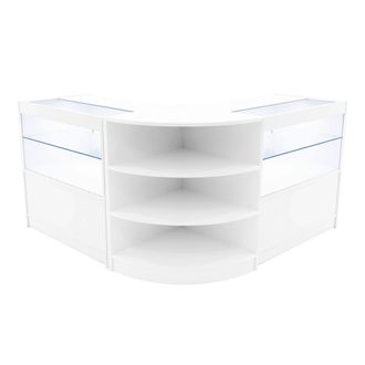 MonsterShop Andromeda LED Shop Counter Set LM60 & 2 x C900 - White