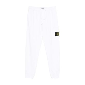Stone Island Sweatpants, male, White, Size: XL Sweatpants