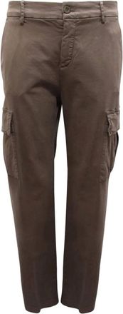 Mason's Broeken, Dames, Groen, S, Katoen, Cargo Broek Groen Recht Model