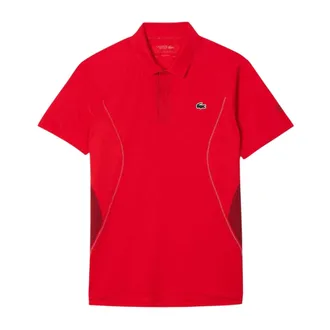 Lacoste Heren Tennis x Novak Djokovic Regular Poloshirt (Rood)