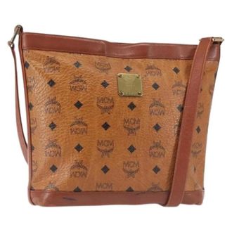 MCM Pre-owned Shoulder Bags, female, Brown, Size: ONE SIZE Pre-owned Shoulder Bag