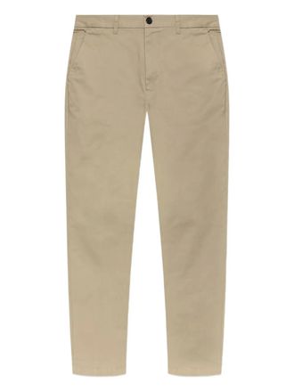 AllSaints embroidered-animal trousers - men - Elastane/Cotton - 32 - Neutrals