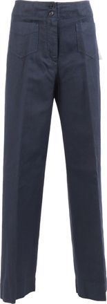 Aspesi High Waisted Lace Up Straight-Leg Pants