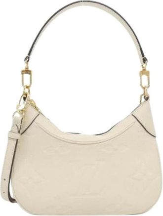 Louis Vuitton Pre-owned Monogram Empreinte Bagatelle Schoudertas - Dames - Vintage Schoudertas - Beige - ONE Size - Leer - Vintage