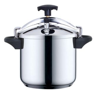 Kitchen Move Olla a presi&oacute;n con cierre de estribo plata &oslash;22cm 6l