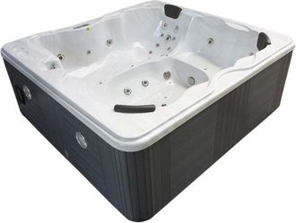 Habitat et Jardin Spa Cuba 6 Plazas - Tanque Blanco - Sistema Balboa +bluetooth Integrado - 220x210x80cm