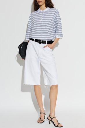 R&oacute;he Oversize Polo, Womens, Blue