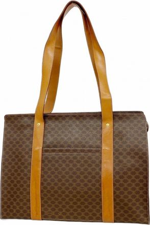 Celine Brown Pvc Tote Bag (Pre-Owned)