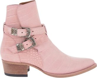 Amiri buckle-detail ankle boots - Pink