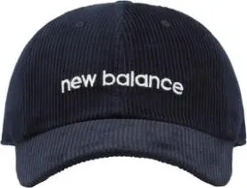 New Balance Wordmark Logo Corduroy Cap Navy JACL1720PGM