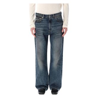 Our Legacy Straight Jeans, male, Blue, Size: W33 Third Cut Wide Straight Jeans