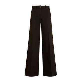 Nine In The Morning Wijde broek - Dames - Broeken - Zwart - Maat: W28 Katoen