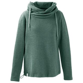 Mufflon Kusa Wollpullover f&uuml;r Damen | gr&uuml;n
