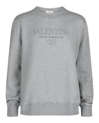 Valentino Embroidered Logo Crewneck Sweatshirt