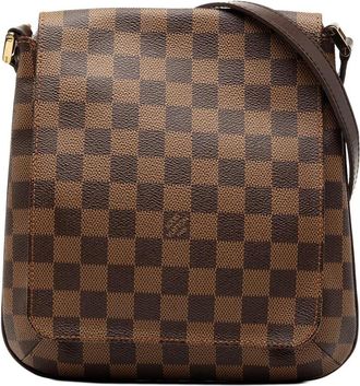Louis Vuitton Pre-owned Cross Body Bags, female, Brown, Size: ONE SIZE Pre-owned Checkered Pattern Bag
