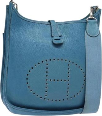Herm&egrave;s Pre-owned Cross Body Bags, female, Blue, Size: ONE SIZE Pre-owned Shoulder Bag