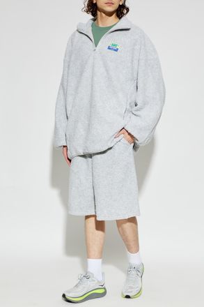 American Vintage Fleece Shorts, Mens, Grey