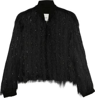 Rame Giacca con frange - Nero