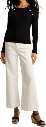 Lisa Todd Pure Rib Raglan Long Sleeve Tee In Black
