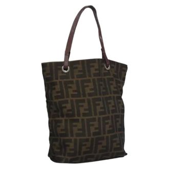 Fendi Pre-owned Canvas fendi-bags - Dames - Pre-owned - Bruin - Maat: ONE Size Leer