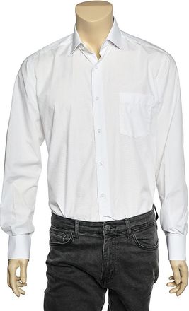 HUGO BOSS Boss By Hugo Boss White Cotton Button Front Shirt