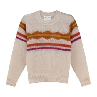 Isabel Marant Monette Jumper - female - Marant &eacute;toile - Round-neck Knitwear - Beige - XS - Knitwear