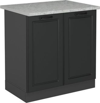 Vicco Armario Bajo Para Fregadero R-line, Antracita Casa De Campo, 80 Cm Et M&aacute;rmol Vicco