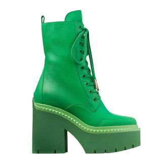 Jimmy Choo London x Pretty Guardian Sailor Moon Sailor Jupiter Boots 120, Brand Size 35 ( US Size 5 )