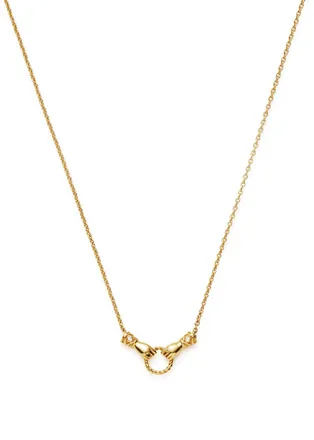 Missoma X Harris Reed In Good Hands Mini 18kt Gold-plated Necklace - One Size