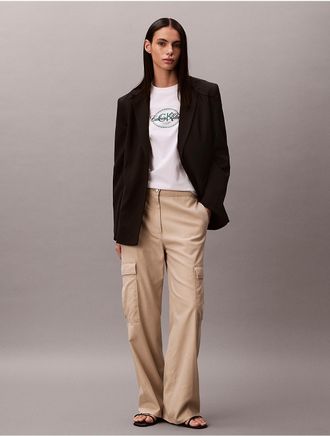 Calvin Klein Jeans Calvin Klein Womens Soft Twill Cargo Pants - Brown - 10