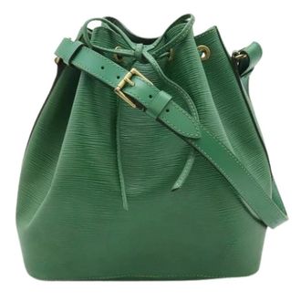 Louis Vuitton Pre-owned Bucket Bags, female, Green, Size: ONE SIZE Pre-owned Epi Petit Noe Shoulder Bag