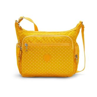 Kipling Cross Body Bags, female, Yellow, Size: ONE SIZE Gabbie Medium Shoulder Bag