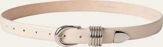 D&eacute;hanche Hollyhock Leather Belt