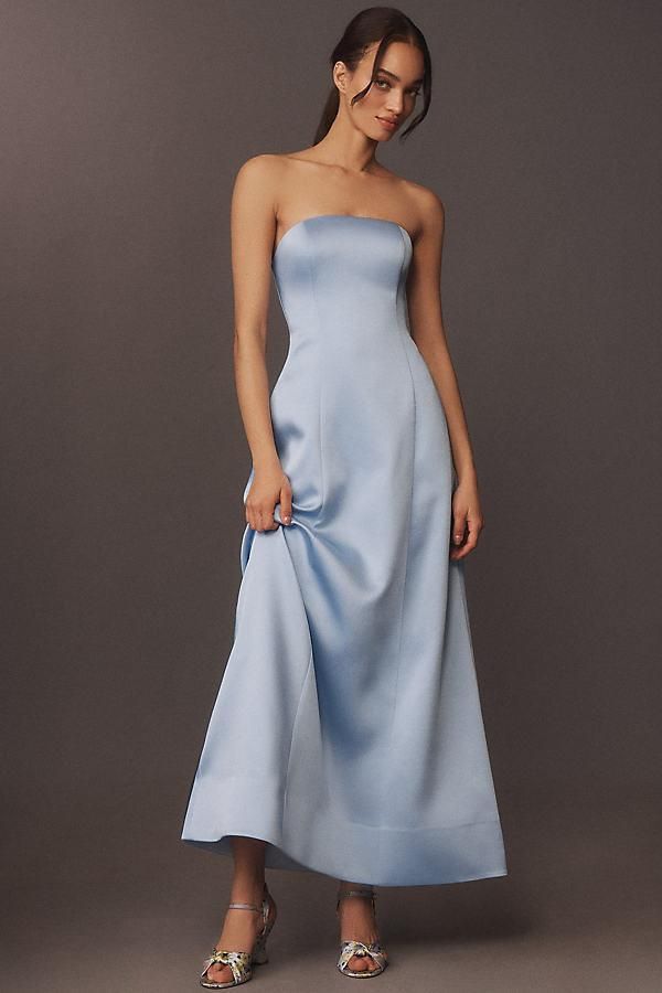 reformation jessalyn silk dress Reformation Jessalyn Silk Dress | Blue