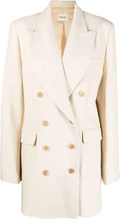 Khaite Balton Jas - Dames - Blazers - Beige - XS - Jassen