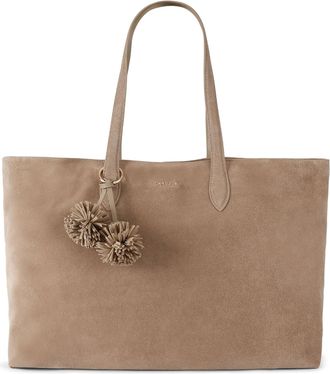 Carvela Womens Suede Pia Slouch Tote Bag - Taupe - One Size