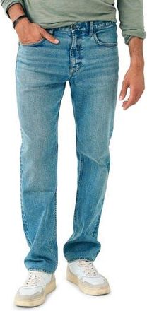 Faherty Slim Straight Leg Organic Cotton Jeans in Sandy Point Wash at Nordstrom Rack, Size 42
