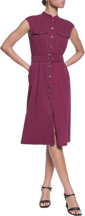 Karl Lagerfeld Karl Lagerfeld Satin Midi Shirt Dress