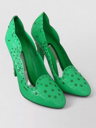 Dolce & Gabbana crystal embellished cutout pumps