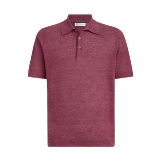 Brunello Cucinelli Brunello Cucinelli, Polo Shirts, male, Red, Size: M Polo Shirt