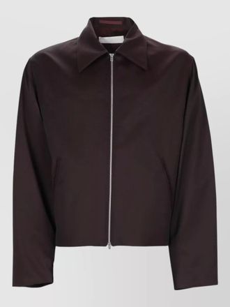 Our Legacy collared long sleeve coat side pockets