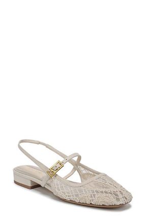 Franco Sarto Destin Slingback Flat in Vanilla Beige at Nordstrom, Size 9.5