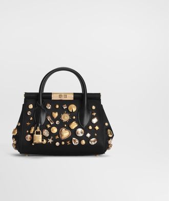 Dolce & Gabbana Day Mini Marlene Satin Handbag With Embroidery - Woman Multi-colored Onesize
