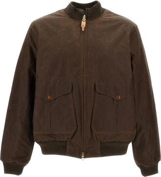 Manifattura Ceccarelli Bomberjack - Heren - Bomber jackets - Bruin - 3XS - Katoen - Jassen